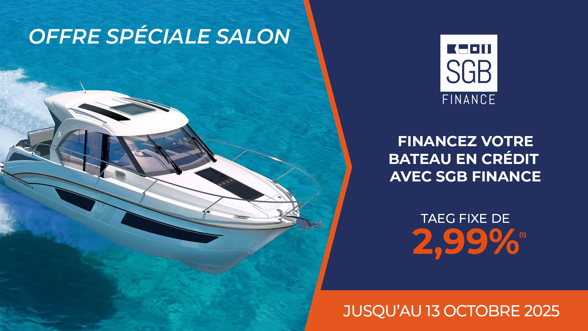bannière offre salon SGB FINANCE de rentrée